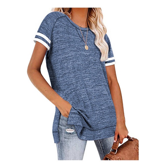 Haute Edition Women’s Varsity Tee - Picture 1 of 2